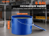 Fryer Grease Bucket, 22.7L Disposal Caddy Carbon Steel Fryer Bucket with Rust-Proof Coating, V952-WHLYZTTG6JLP203XGV0