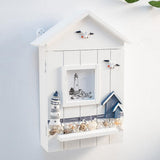 Wood Keys Box Wall Mounted Sundries Holders Practical Convenient Key Holder Storage Box Cabinet V1294-YM0718-10074786