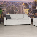 Milano 3 Seater Sofa Set Polyester Fabric Multilayer Two Pillows Attached Individual Pocket Spring V43-SOF-MLN-3SGR