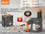 8-in-1 Electric Vegetable Chopper with 700W Motor, Multi-Function Food Processor for Slicing, V1341-ZY-JJL52JJ7-DARKGREY