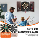 VEVOR Dartboard and Cabinet Set Complete with All Accessories Easy Assembly V952-DZTZZXB00000FQ0DMV9