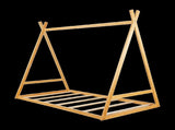 Kids Tent Montessori Toddler Floor Bed Wooden Bedframe V63-843061