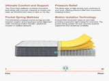 King Single Euro Top Pocket Spring Mattress Motion Isolation Comfort with CertiPUR-US Certified V63-930271