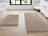 Waffle Bath Mat Super Absorbent Boho Non Slip Rugs for Bathroom Floor Machine Washable Dry Fast with V1259-DP01-A-4447