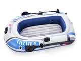 2-Person Inflatable Boat 190x100cm Thick PVC Raft for Lakes/Pools 180kg Capacity with Oars & Pump V1107-XJPHT2