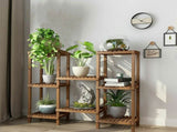 Detachable Diy Wood Plant Stand Pots Organizer Rack Multifunctional Shelf Decor V767-ZJJ242-AU
