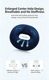 Memory Foam Donut Cushion for Women, Orthopedic Pressure Relief Seat Pillow, Breathable Hemorrhoid V1188-MS-812-026