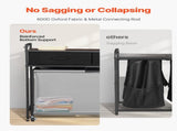 3 Section Laundry Sorter, Rolling Laundry Hamper with 2 Drawers, Hooks & Wheels, Rolling Basket V952-XYLEKJSMCTS1WJGUD001V0