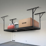 VEVOR Overhead Adjustable Garage Storage Rack 36x96in Ceiling Rack 600lbs Black V952-CKTHBCWJZHS36L1S2V0