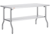 Commercial Worktable Workstation Folding Commercial Prep Table 1220x610 mm V952-CFGZT48X24YC00001V0