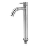 Single Cold Water Kitchen Faucet Stainless Steel Single Hole Bathroom Faucet for Home Apartment Tall V1294-YM0710-3112230079011
