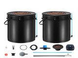 DWC Hydroponics Grow System Deep Water Culture with Top Drip 2 Buckets V952-SSSPXT2T8INK25VV5V3