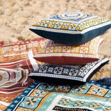 J Elliot Home Kasbah Luxury Filled Cushion 50 x 50cm Blue V442-IDC-CUSHION-KASBAH-BLUE-SQ