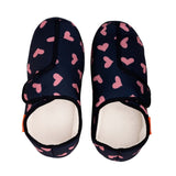ARCHLINE Orthotic Plus Slippers Closed Scuffs Pain Relief Moccasins - Navy Hearts - EU 41 V563-AS311-41