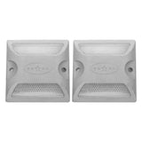 2 Pcs High Visibility Trail Markers Parking Reflectors Floor V1192-AZ-W-32305