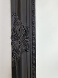 French Provincial Ornate Mirror - BLACK - X Large 100cm x 190cm V292-MIRR-FRN003