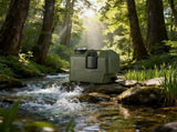 Green 20L container, camping storage, outdoor hydration, Australian camping gear, robust V1347-132-56960