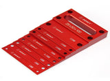 Metric Setup Blocks Woodworking Setup Bars 9 Pcs Precision Aluminum Alloy Height Gauge Set for V1192-AZ-W-17061