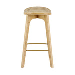 Artiss 2x Bar Stools Bamboo Rattan Stool Counter Chair Kitchen Barstools BA-Y-1033-NAX2