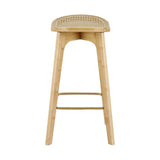 Artiss 2x Bar Stools Bamboo Rattan Stool Counter Chair Kitchen Barstools BA-Y-1033-NAX2