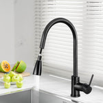 Cefito Kitchen Mixer Tap Pull Out 2 Mode Sink Faucet Basin Laundry Black TAP-A-82H11-BK