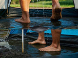 Portable Camping Shower Base - Collapsible Water Containment Tray with Drain for Outdoor Tents V888-ELOSUNG33834