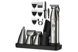 Professional Hair Clippers Trimmer Kit Washable Electric Razor Hair Trimmer For Men-Silver V1263-JX-7490