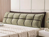 Giselle Bedding Headboard Pillow with Double-Layer Storage Wedge Reading Backrest with Adjustable HBP-GRBTN-CHEN-BRGR-Q