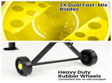 Kartrite Portable 63L Cement Concrete Mixer Dual Mix Blades & Tipper Lock 220W HCM-225-063