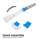Aquajack 127 Portable Rechargeable Spa and Pool Vacuum Cleaner SWP-CLN-127
