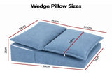 Giselle Reading Pillow Sitting In Bed, No-Sag 25D Foam Base, Modular Backrest With Dual Pockets PILLOW-READ-CORD-BL