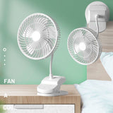Clip On Fan Portable Rechargeable 720&deg Rotation Quiet Stroller Fan Sturdy Clamp Mini Desk Fan for V1294-YM0523-10344433