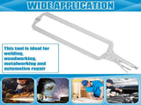 2 Pcs 24 Inch Locking C Clamp Large Opening Jaws Pliers Adjustable with Grip Swivel Pads Alloy Steel V1259-DP01-A-5762