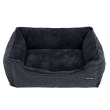 FEANDREA 110cm Dog Sofa Bed with Removable Washable Cover Dark Grey V227-3309641001162