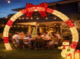 Jingle Jollys 2.5m Christmas Archway Pre-Lit Warm White LED Outdoor Garden Decoration XMAS-MOT-ARCH-RD