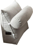 Adjustable Lumbar Support Cushion with Headrest for Office Chair and Car Seat, 45 x 45 x 20cm, Gray V1188-MS-325-0654