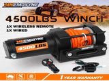 Electric Winch 4500lbs Winch Synthetic Rope Wireless Towing Trailer ATV Winch UTV Winch 4WD V211-AUEB-MNEW002S
