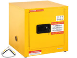 12 Gallon Safety Cabinet for Flammable Liquids Single door and Manual Close Yellow Hazardous Storage V952-XFG56X43X43CMHS01V0