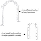 Fin Xl Decorative Double Rails Iron Arbor Garden Archway Trellis Metal Wedding Arch V767-HQ-XJ141-G2