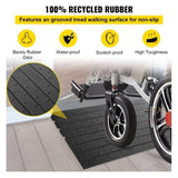 Rubber Ramp, 7.62 cm Rise Ramp Doorway, 3 Channels Cord Cover Rubber Solid V952-WFSLYP24X42X3I8PSV0