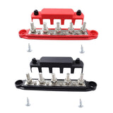 2 Pieces Bus Bar Power Distribution Blocks Professional 48V 300A 5 Stud Terminal M6 V1366-AZ2-W-27452