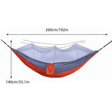 Automatic Quick Open Hammock with Mosquito Net Portable Outdoor Camping Hammock Anti-Rollover Nylon V1237-ZY-715-137