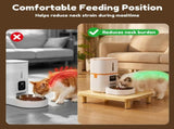 Elevate Your Pets Dining Experience with a Natural Pine Wood Feeder Stand, Featuring Two V1341-ZY-JRNE4TM8-L