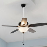 Ceiling Fan Rod White Iron Thickened Design for High Or Sloping Ceilings 3Pcs V1369-AZ3-W-20071