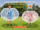 Inflatable Bumper Balls 2-Pack, 5FT/1.5M Body Sumo Zorb Balls for Teen & Adult, 0.8mm Thick PVC V952-CRKCQPPQZJ5YNZ1K7V0
