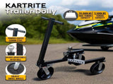 Kartrite Trailer Dolly Adjustable 2in Hitch Ball 1500kg Tongue Weight Capacity w/8in Swivel Whe TDM-PMG-D77-BK
