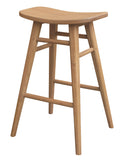 Aria Oval Solid Mindi Kitchen Counter Stool V199-BR068OVMDNI