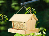 Bird Feeders for Outside Hanging, Wooden Bird Feeder, Outdoor Large Capacity Wood Birdfeeder, for V1366-AZ2-W-23362