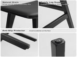4X Wooden Bar Stool Padded PU Leather Dining Chair KANSO 65cm BLACK V274-FT-BSWO-AM552P-BK4