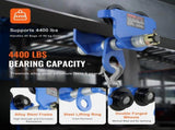 Manual Trolley, 2 Ton Load Capacity, Push Beam Trolley with Dual Wheels, Adjustable for I-Beam V952-FZSTXCHJ2T257143TV0